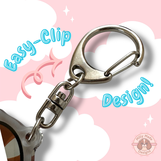 Easy Clip Design on every Keychain