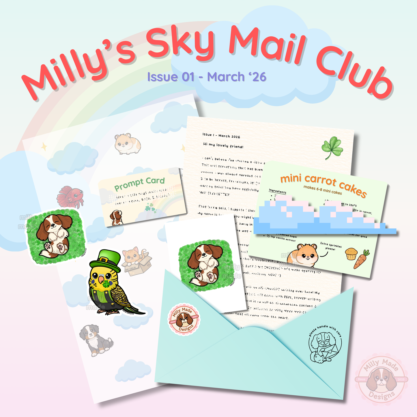 Milly's Sky Mail Club - Monthly Snail Mail