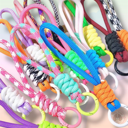 Knotted Keychain Accessory - Short Strap | Bag Charm | Personalized Style Upgrade