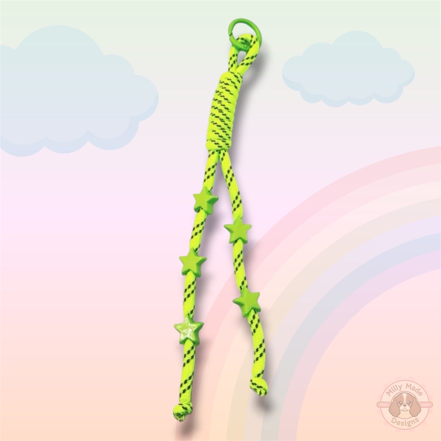 Star Long Cord Lace Knotted Keychain Accessory | Bag Charm | Personalized Style Upgrade