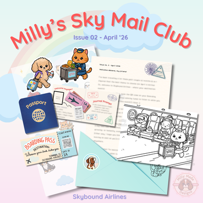 Milly's Sky Mail Club - Monthly Snail Mail