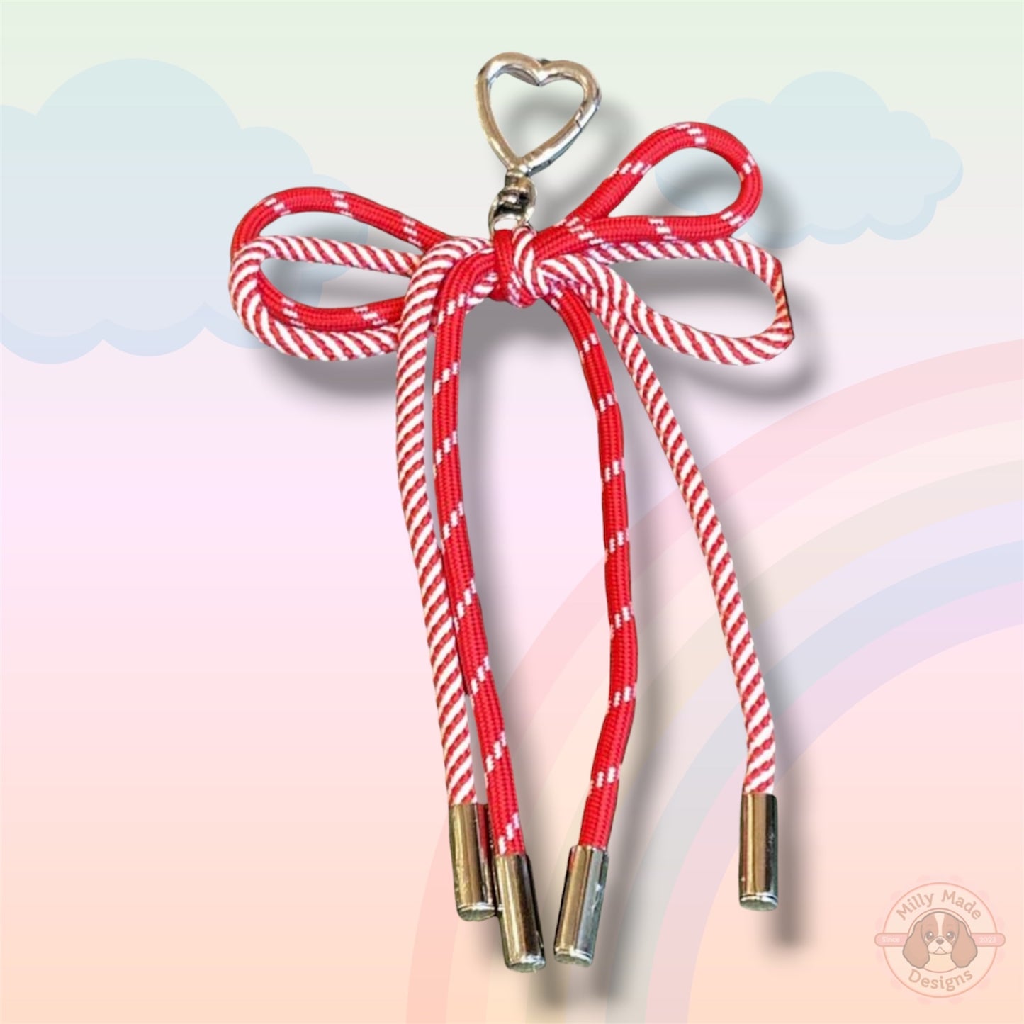 Bow Cord Lace Knotted Keychain Accessory | Bag Charm | Personalized Style Upgrade