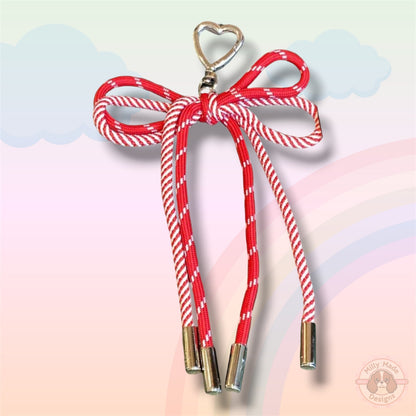 Bow Cord Lace Knotted Keychain Accessory | Bag Charm | Personalized Style Upgrade