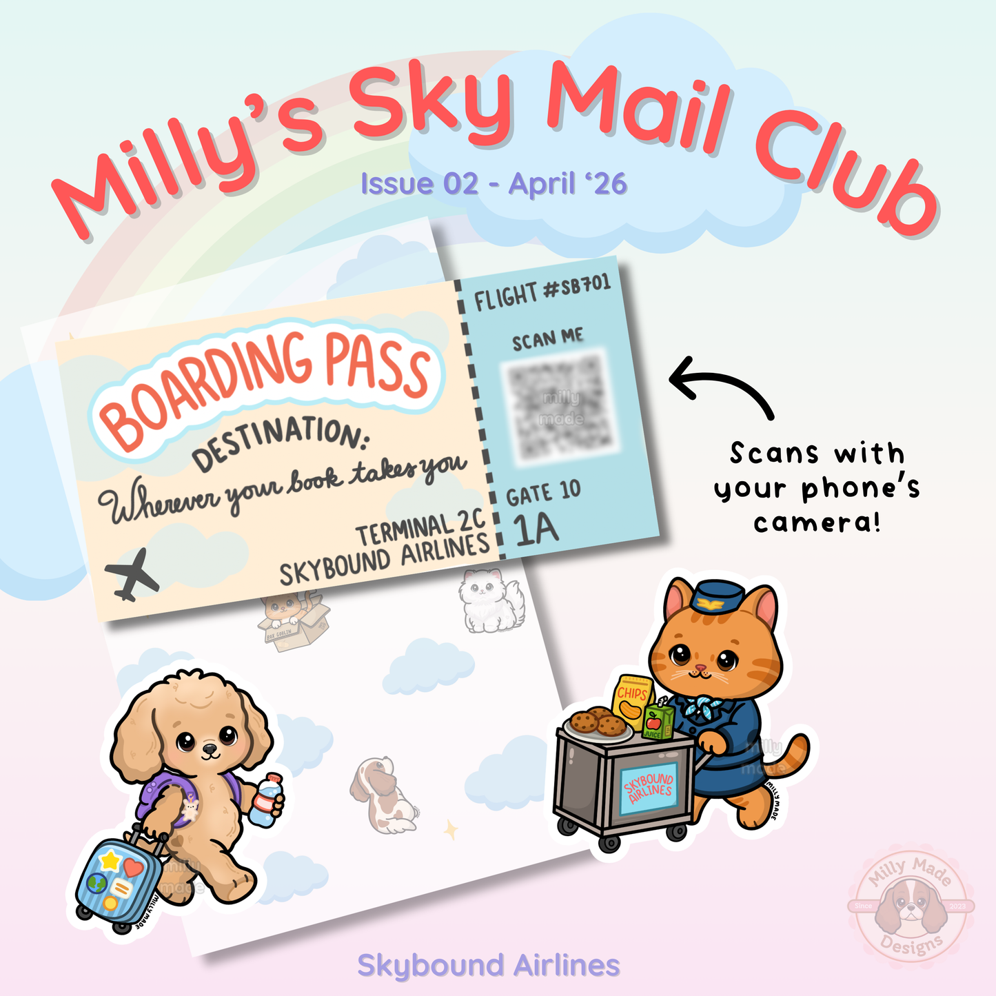 Milly's Sky Mail Club - Monthly Snail Mail