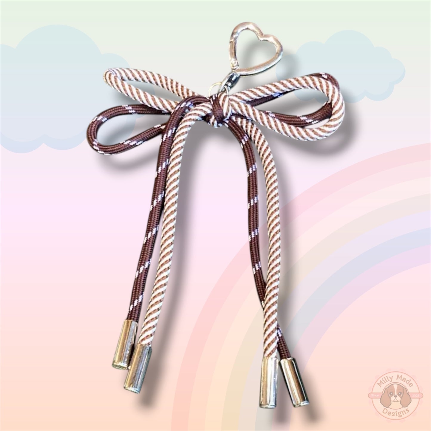Bow Cord Lace Knotted Keychain Accessory | Bag Charm | Personalized Style Upgrade