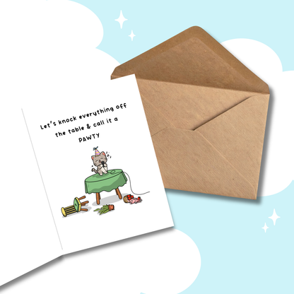 Forget the Candles Cat Birthday Card | Funny Cat Birthday | Greeting Card