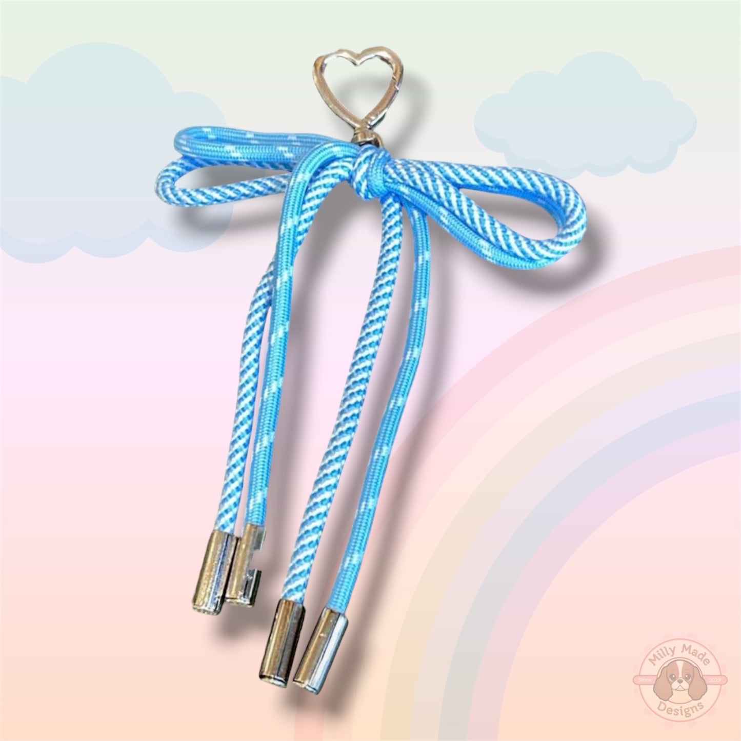 Bow Cord Lace Knotted Keychain Accessory | Bag Charm | Personalized Style Upgrade