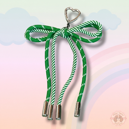 Bow Cord Lace Knotted Keychain Accessory | Bag Charm | Personalized Style Upgrade