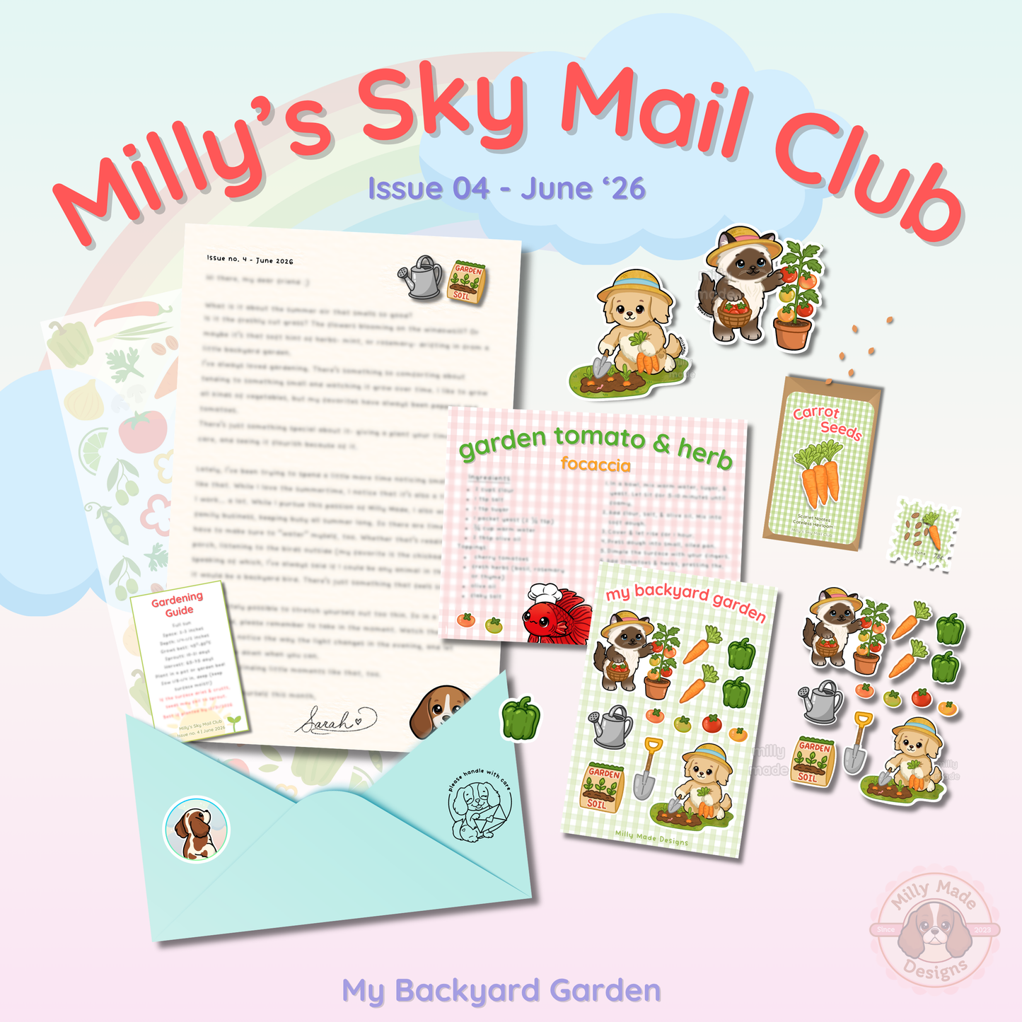 Milly's Sky Mail Club - Monthly Snail Mail