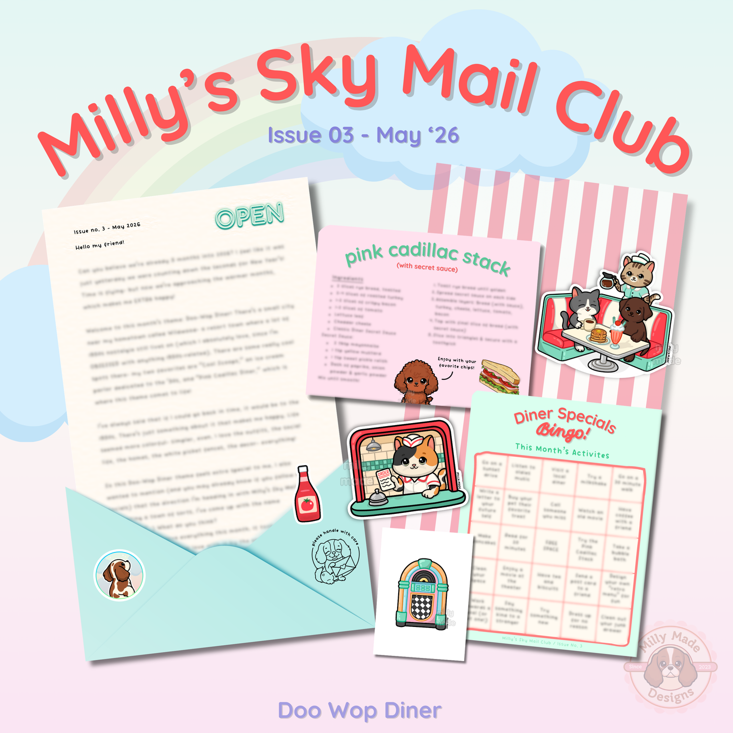 Doo Wop Diner - Milly’s Sky Mail Club | Issue 03 | May 2026