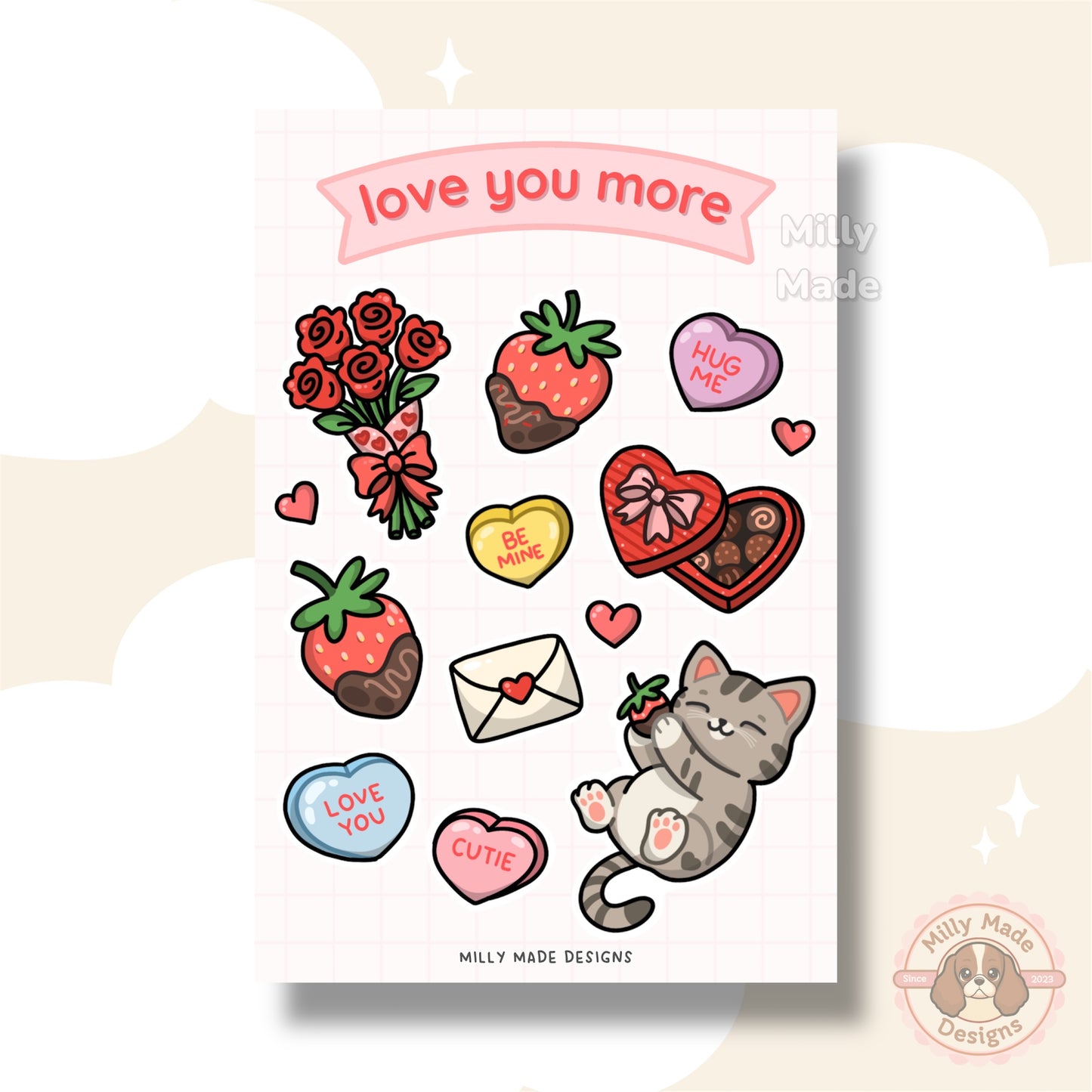 Love You More - Sticker Sheet
