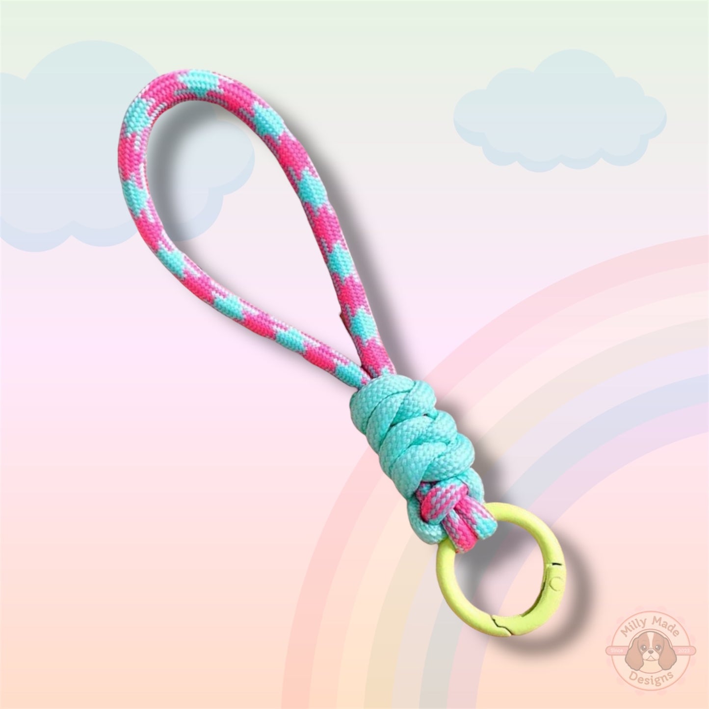 Knotted Keychain Accessory - Short Strap | Bag Charm | Personalized Style Upgrade